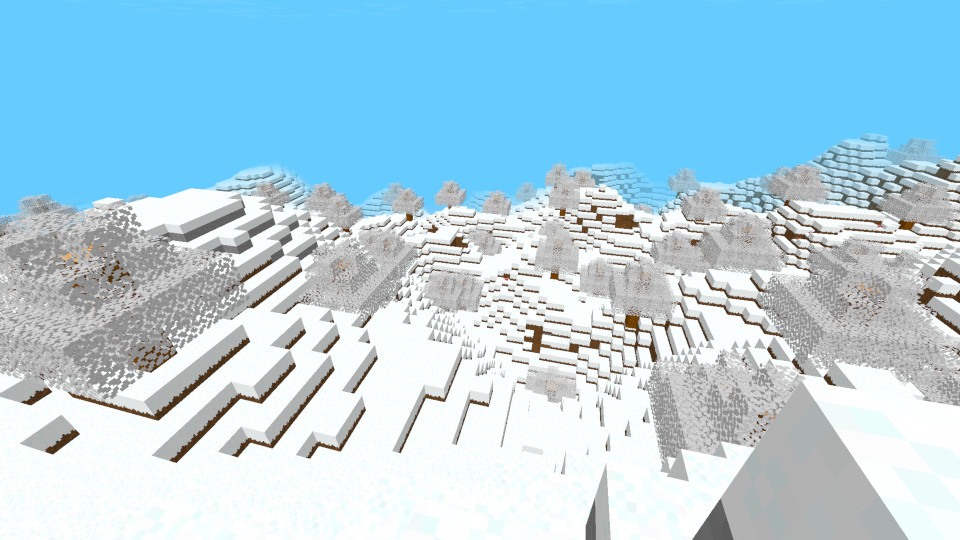 Voxelworld snow biome